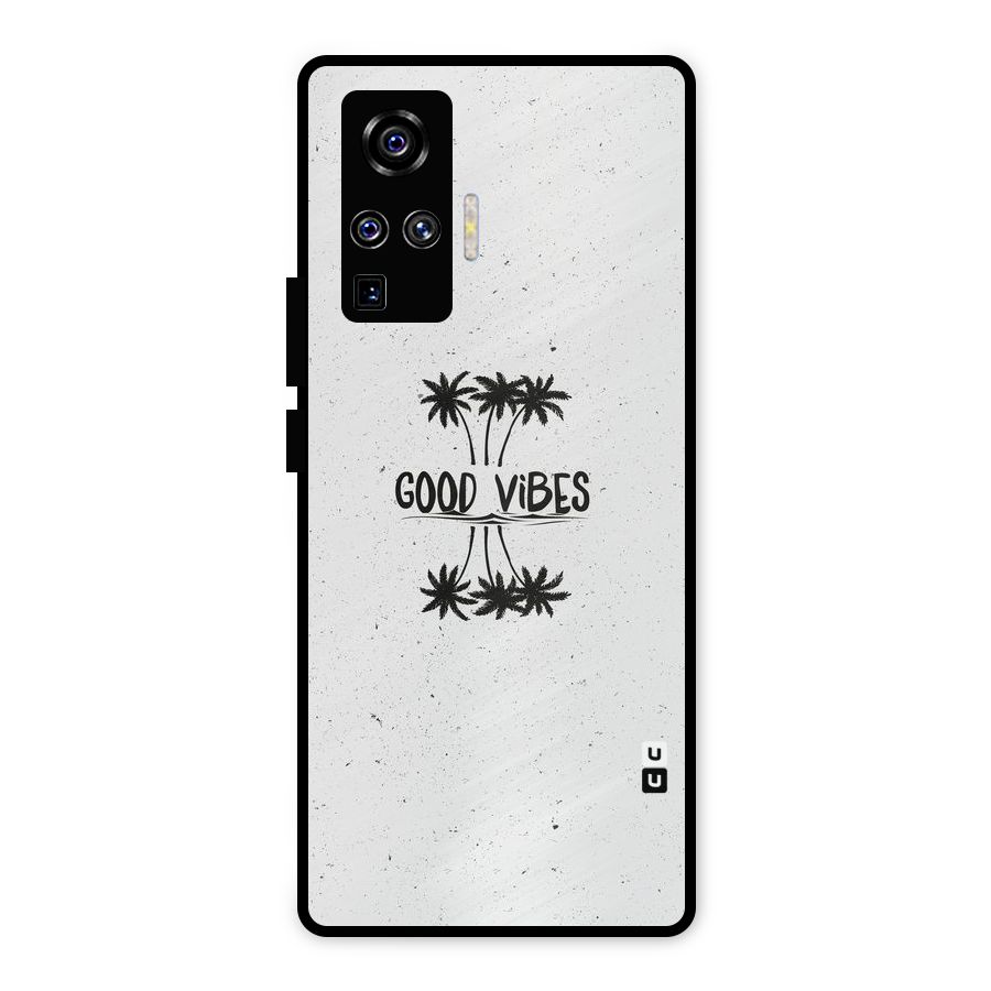 Good Vibes Rugged Metal Back Case for Vivo X50 Pro