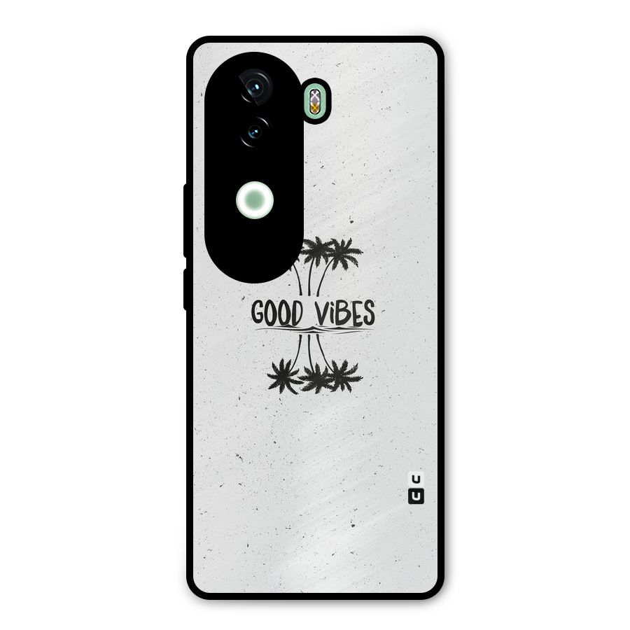 Good Vibes Rugged Metal Back Case for iQOO Z9s