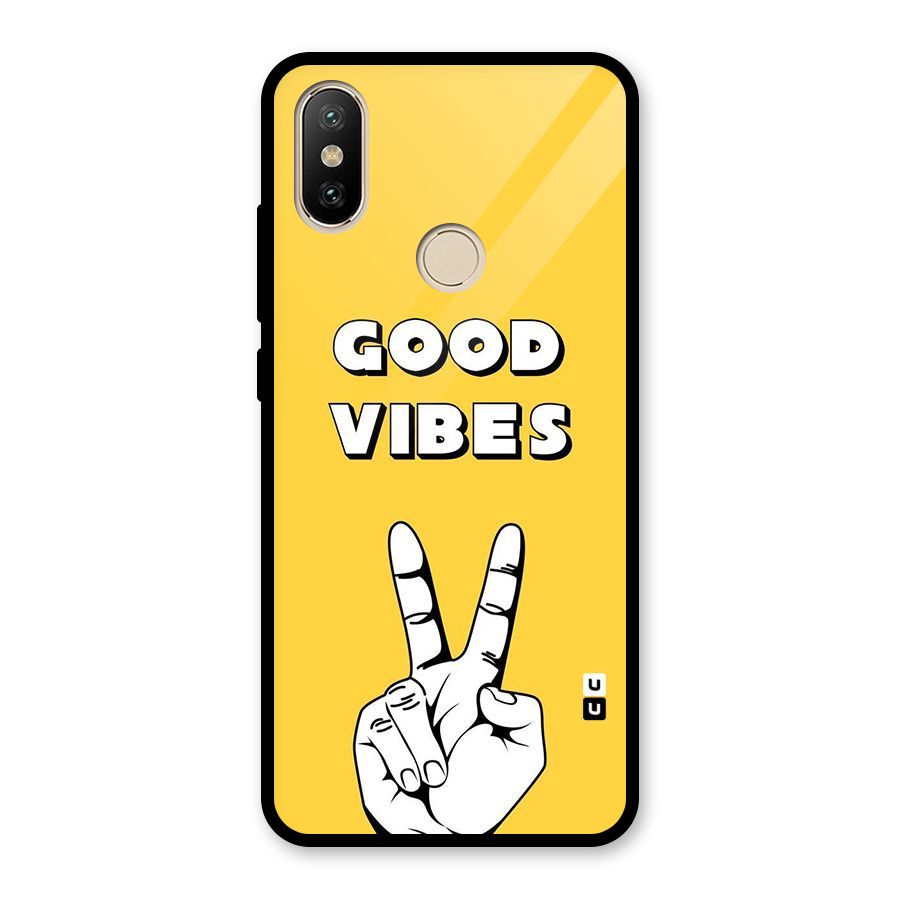 Good Vibes Victory Glass Back Case for Redmi A2