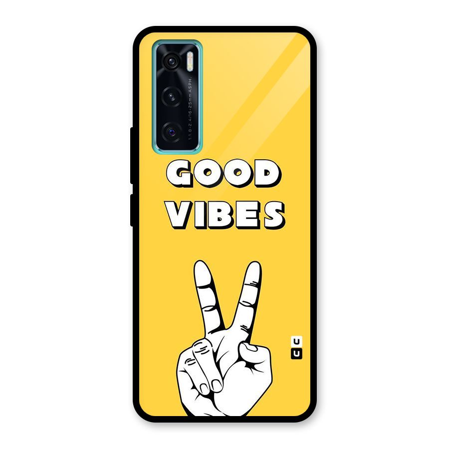 Good Vibes Victory Glass Back Case for Vivo V20 SE
