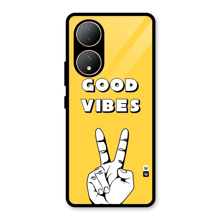Good Vibes Victory Glass Back Case for Vivo Y100A