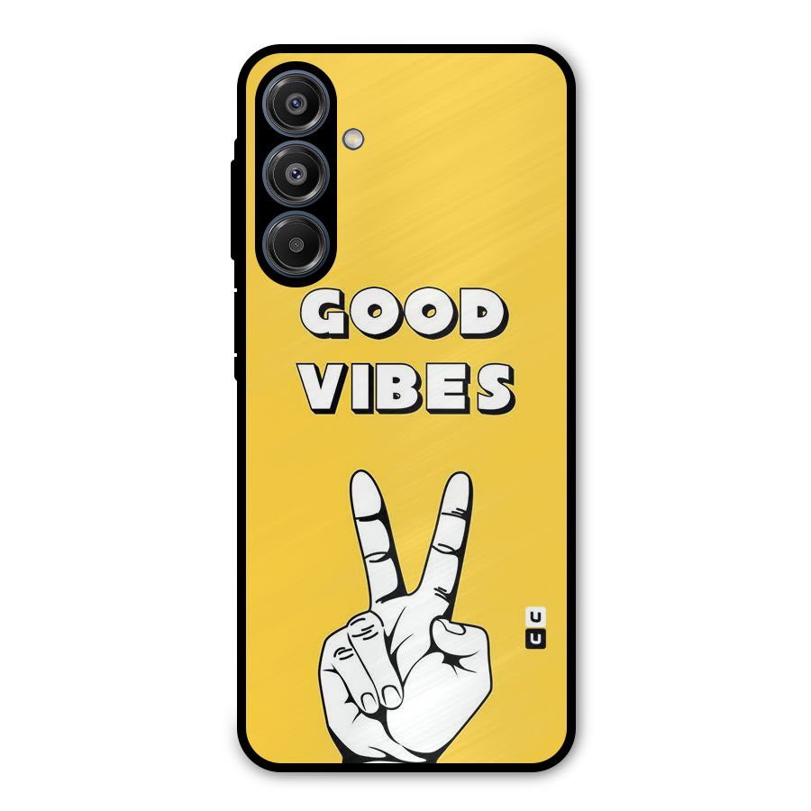 Good Vibes Victory Metal Back Case for Galaxy A16 5G