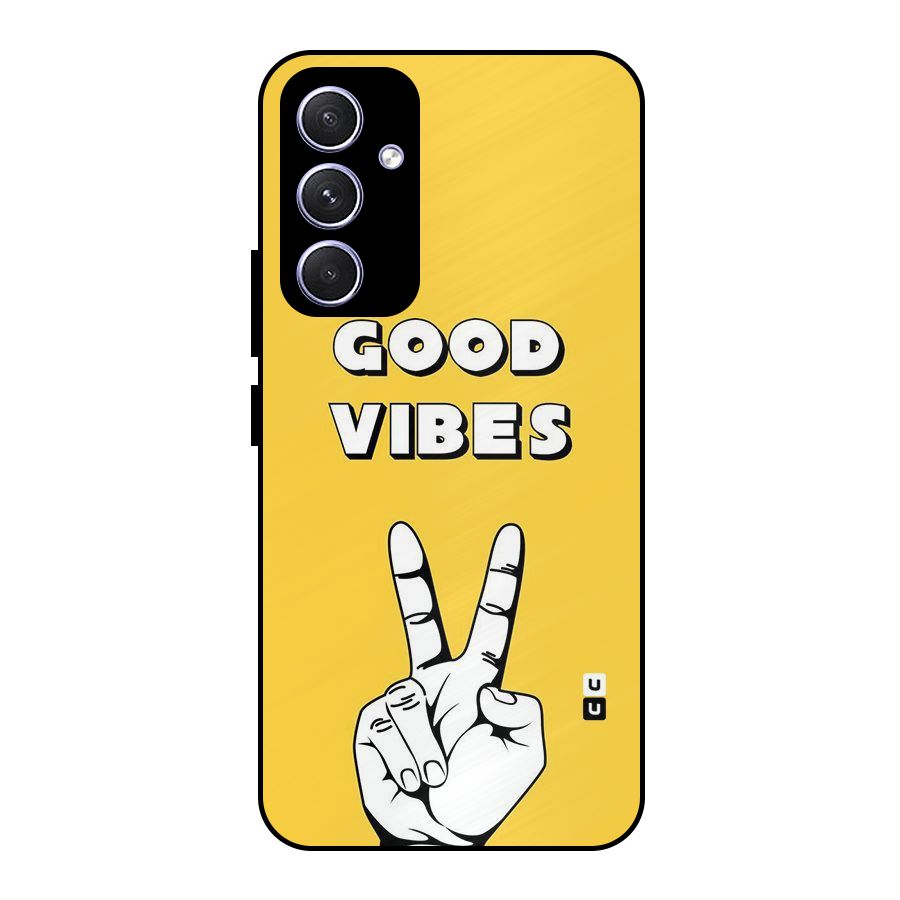 Good Vibes Victory Metal Back Case for Galaxy A54