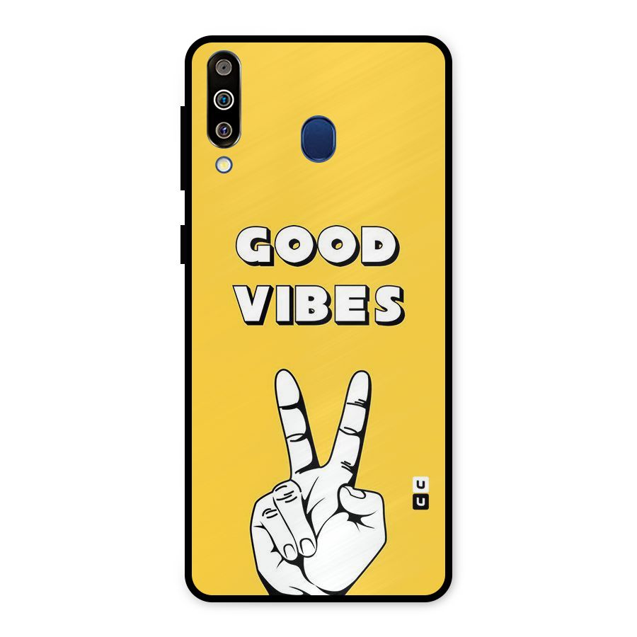 Good Vibes Victory Metal Back Case for Galaxy M30