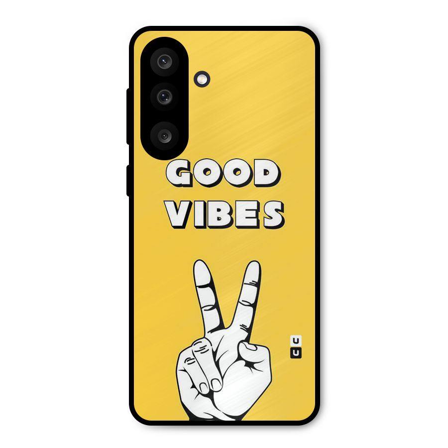 Good Vibes Victory Metal Back Case for Galaxy M56