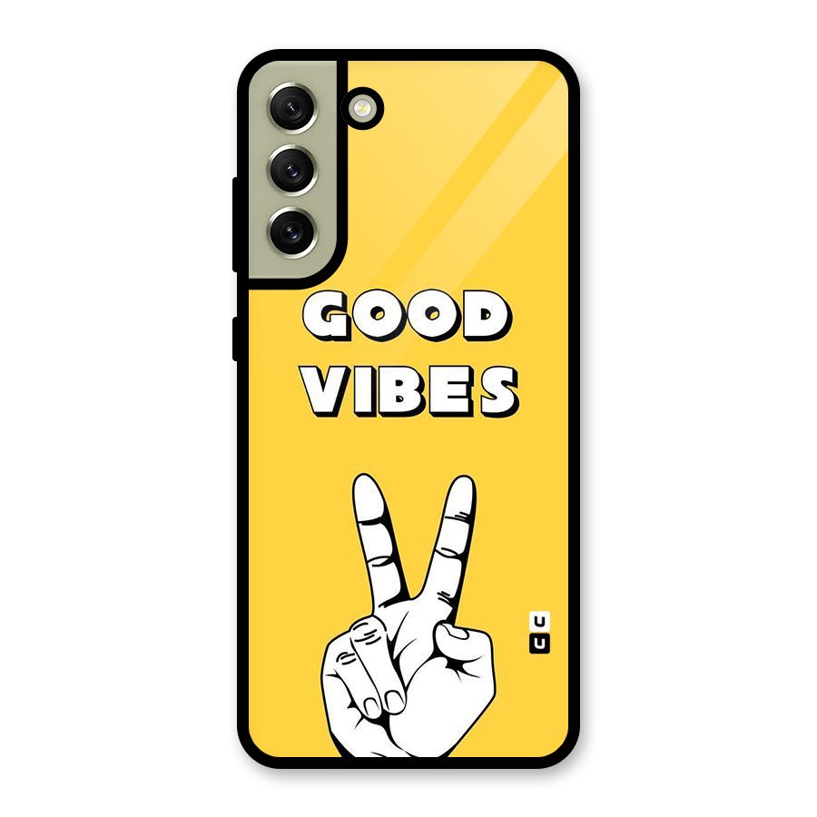 Good Vibes Victory Metal Back Case for Galaxy S21 FE 5G (2023)