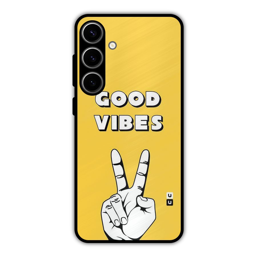 Good Vibes Victory Metal Back Case for Galaxy S24 Plus