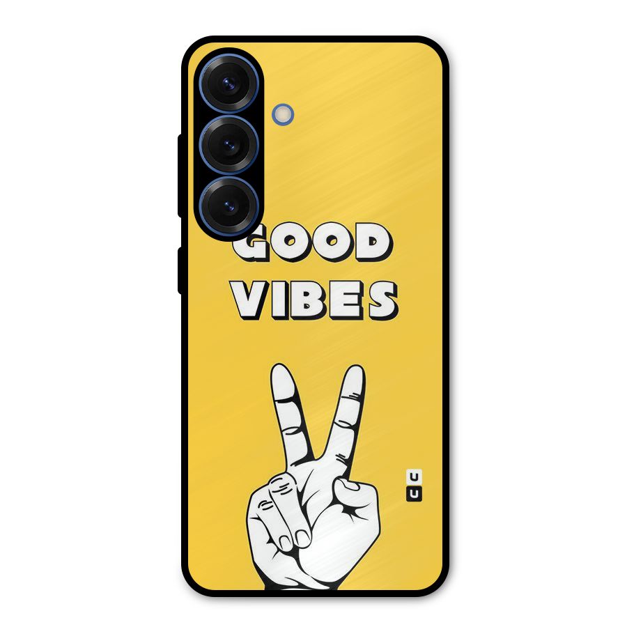 Good Vibes Victory Metal Back Case for Galaxy S25