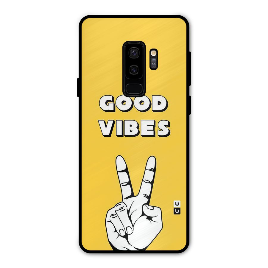 Good Vibes Victory Metal Back Case for Galaxy S9 Plus