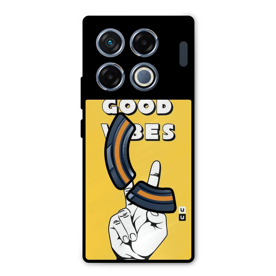 Good Vibes Victory Metal Back Case for Infinix GT 20 Pro