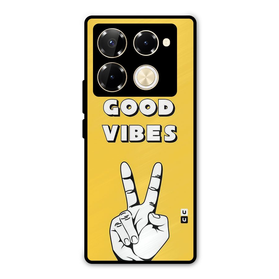 Good Vibes Victory Metal Back Case for Infinix Note 40 Pro