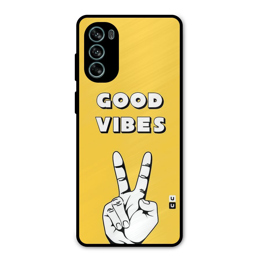 Good Vibes Victory Metal Back Case for Moto G62