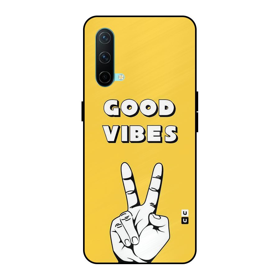 Good Vibes Victory Metal Back Case for OnePlus Nord CE 5G