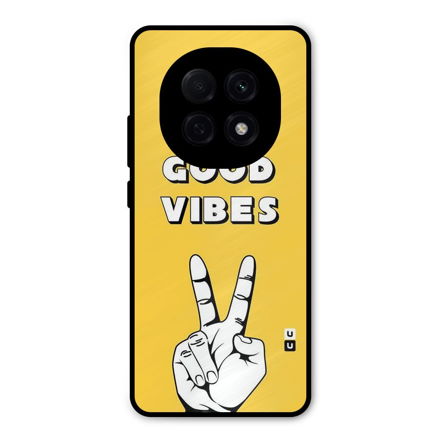 Good Vibes Victory Metal Back Case for Oppo F29 Pro