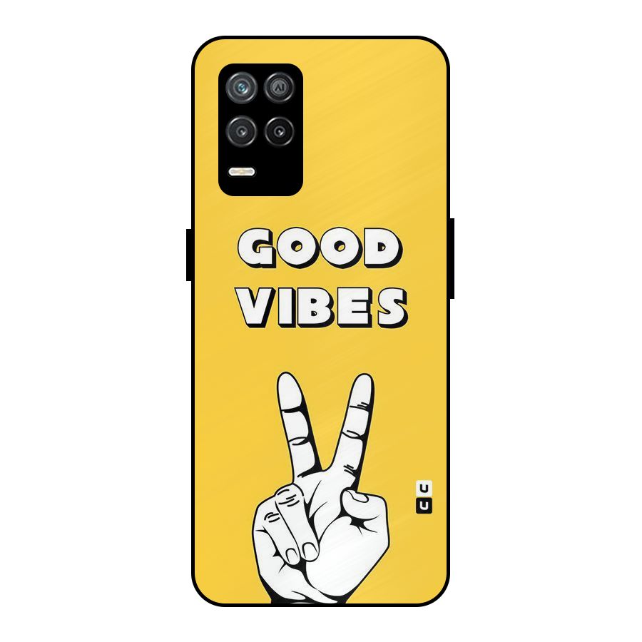 Good Vibes Victory Metal Back Case for Realme 8s 5G