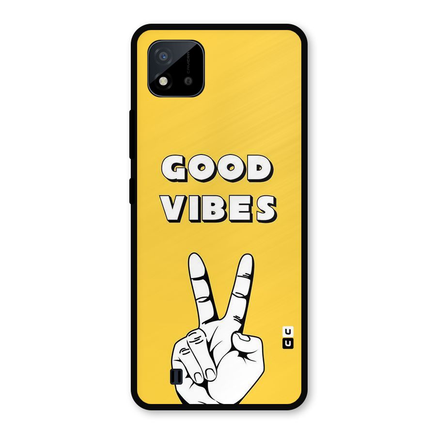 Good Vibes Victory Metal Back Case for Realme C11 2021