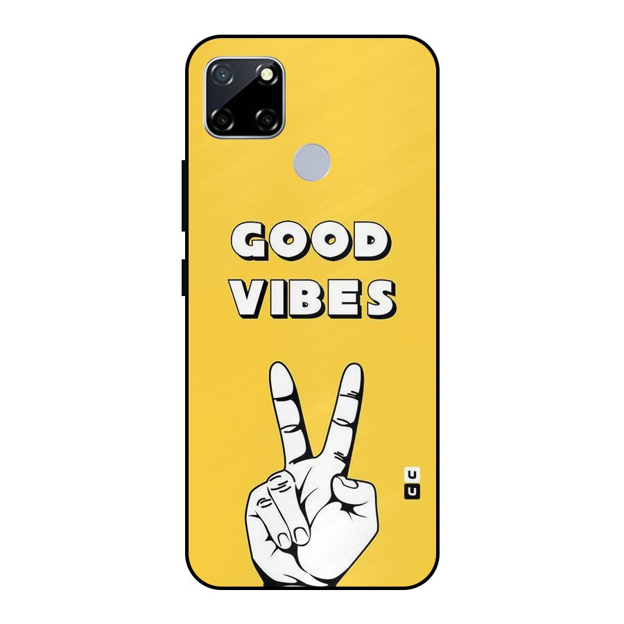 Good Vibes Victory Metal Back Case for Realme Narzo 20