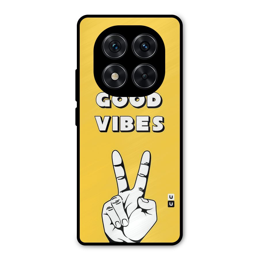 Good Vibes Victory Metal Back Case for Redmi Note 14 Pro 5G