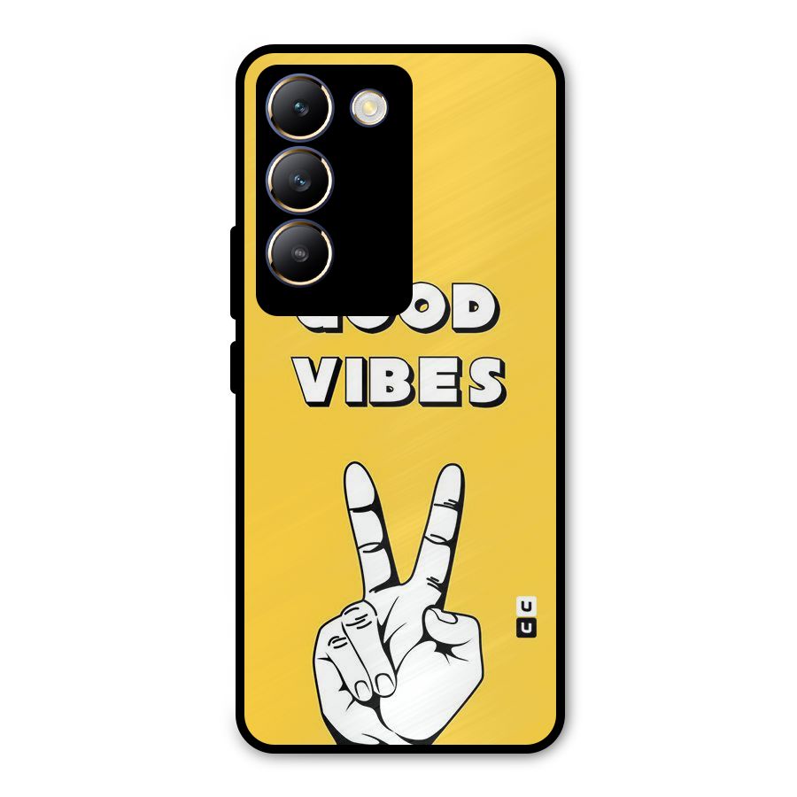 Good Vibes Victory Metal Back Case for Vivo T3 5G