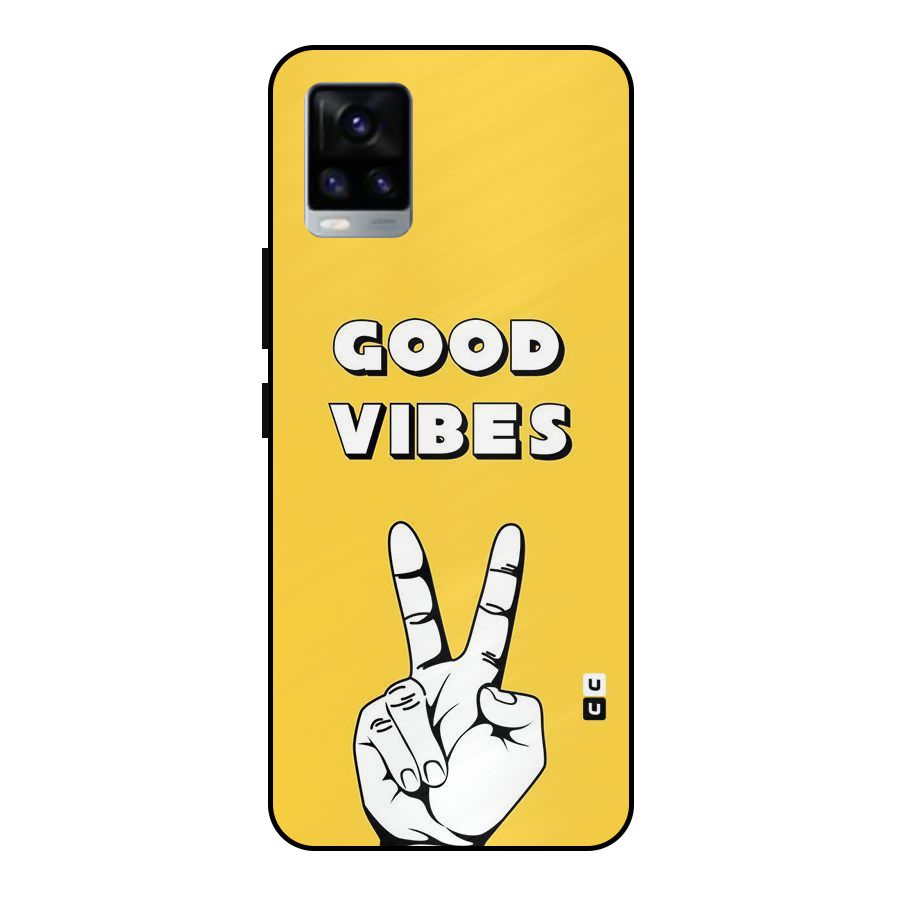 Good Vibes Victory Metal Back Case for Vivo V20 2021