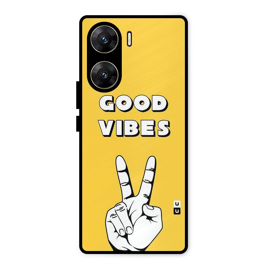 Good Vibes Victory Metal Back Case for Vivo V29e