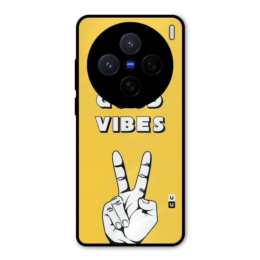 Good Vibes Victory Metal Back Case for Vivo X200