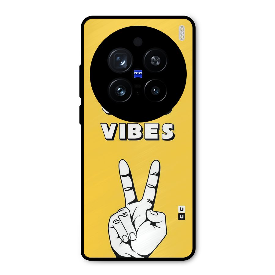 Good Vibes Victory Metal Back Case for Vivo X200 Pro