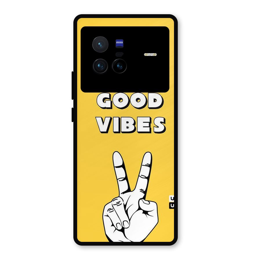 Good Vibes Victory Metal Back Case for Vivo X80