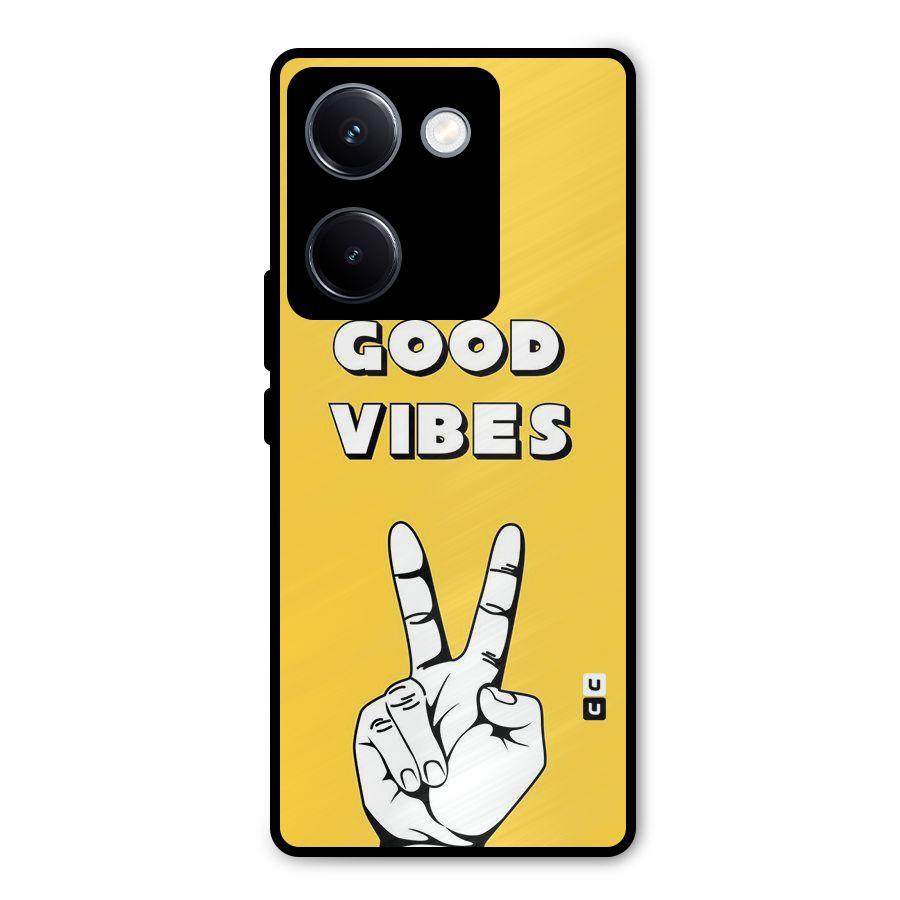 Good Vibes Victory Metal Back Case for Vivo Y300 Plus