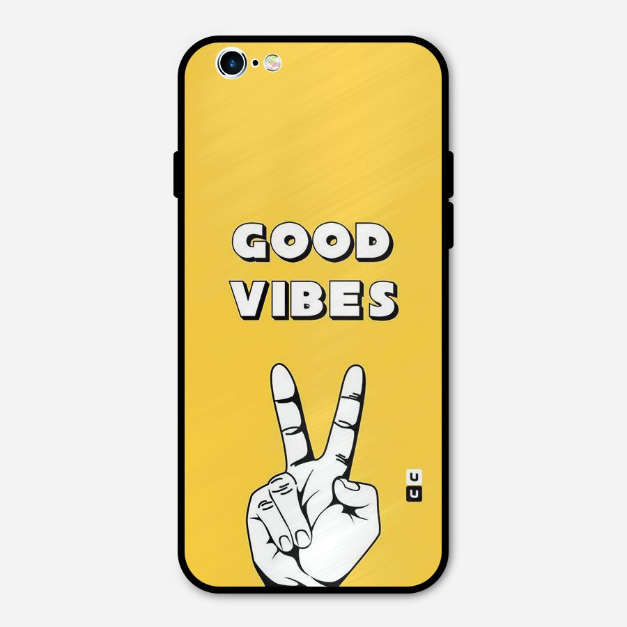 Good Vibes Victory Metal Back Case for iPhone 6 6s