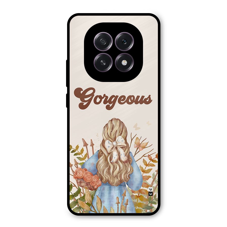 Gorgeous Girl Metal Back Case for Oppo F29