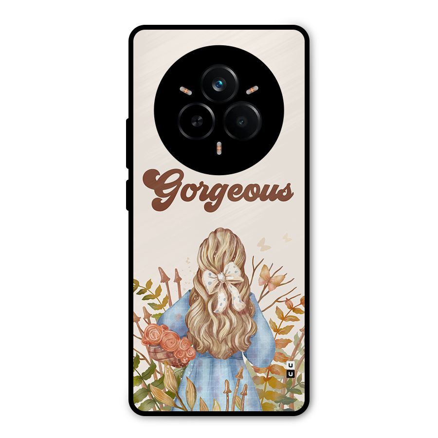 Gorgeous Girl Metal Back Case for Realme 14 Pro