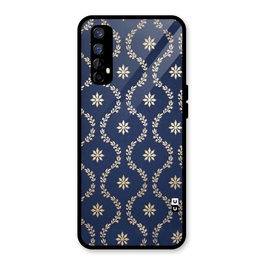 Gorgeous Gold Leaf Pattern Glass Back Case for Realme Narzo 20 Pro