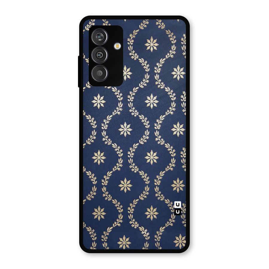 Gorgeous Gold Leaf Pattern Metal Back Case for Galaxy F13