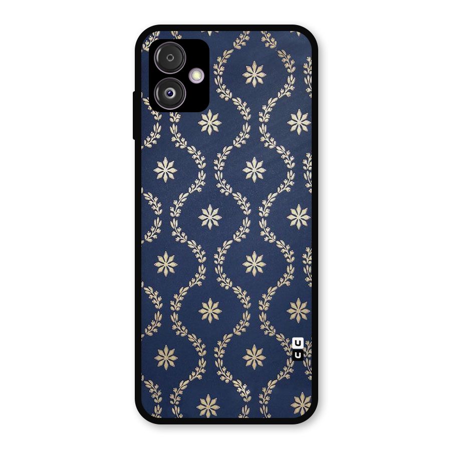 Gorgeous Gold Leaf Pattern Metal Back Case for Galaxy F14