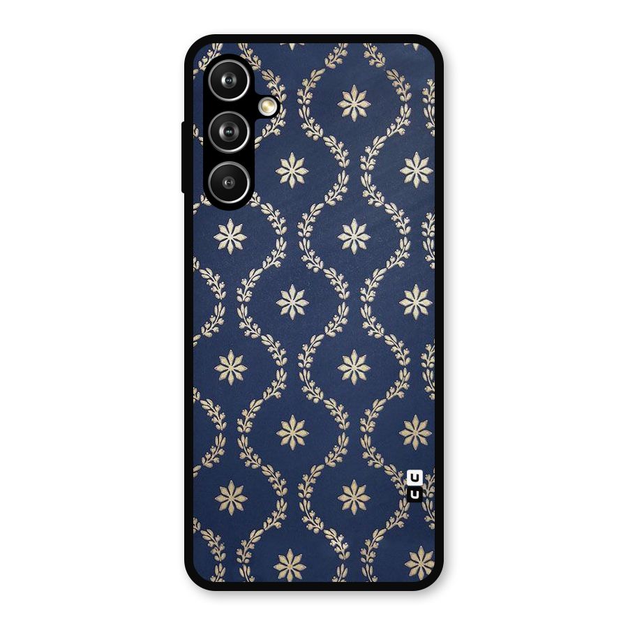Gorgeous Gold Leaf Pattern Metal Back Case for Galaxy F54