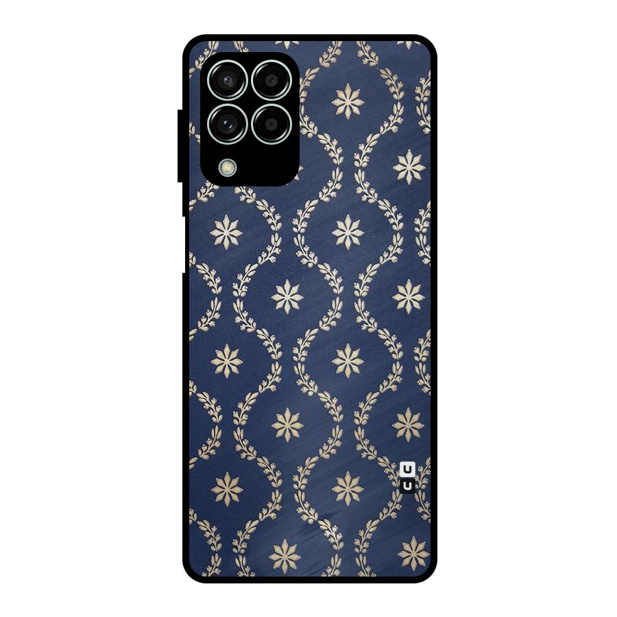 Gorgeous Gold Leaf Pattern Metal Back Case for Galaxy M33
