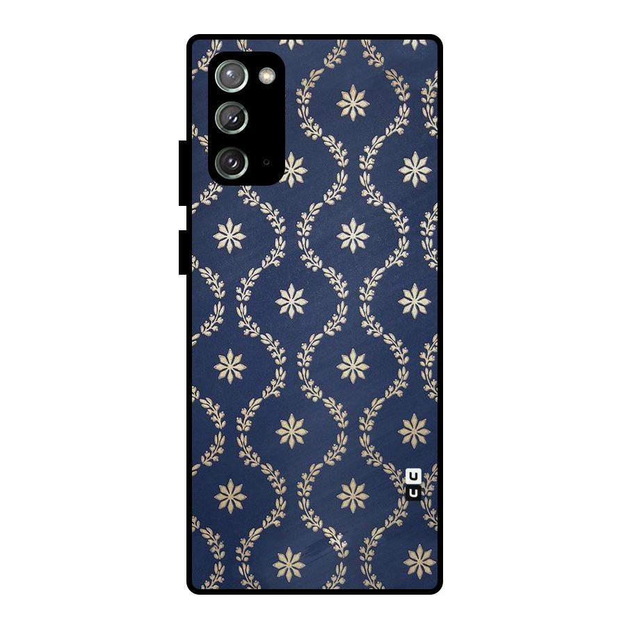 Gorgeous Gold Leaf Pattern Metal Back Case for Galaxy Note 20
