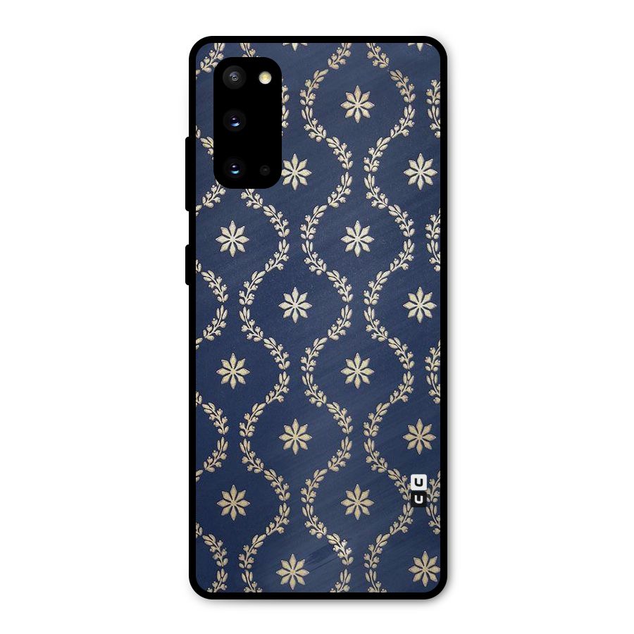 Gorgeous Gold Leaf Pattern Metal Back Case for Galaxy S20