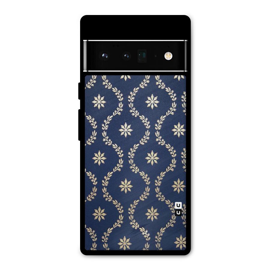 Gorgeous Gold Leaf Pattern Metal Back Case for Google Pixel 6 Pro