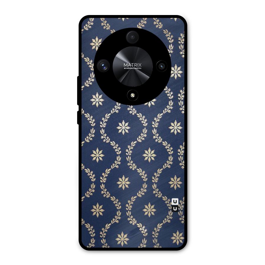 Gorgeous Gold Leaf Pattern Metal Back Case for Honor X9b