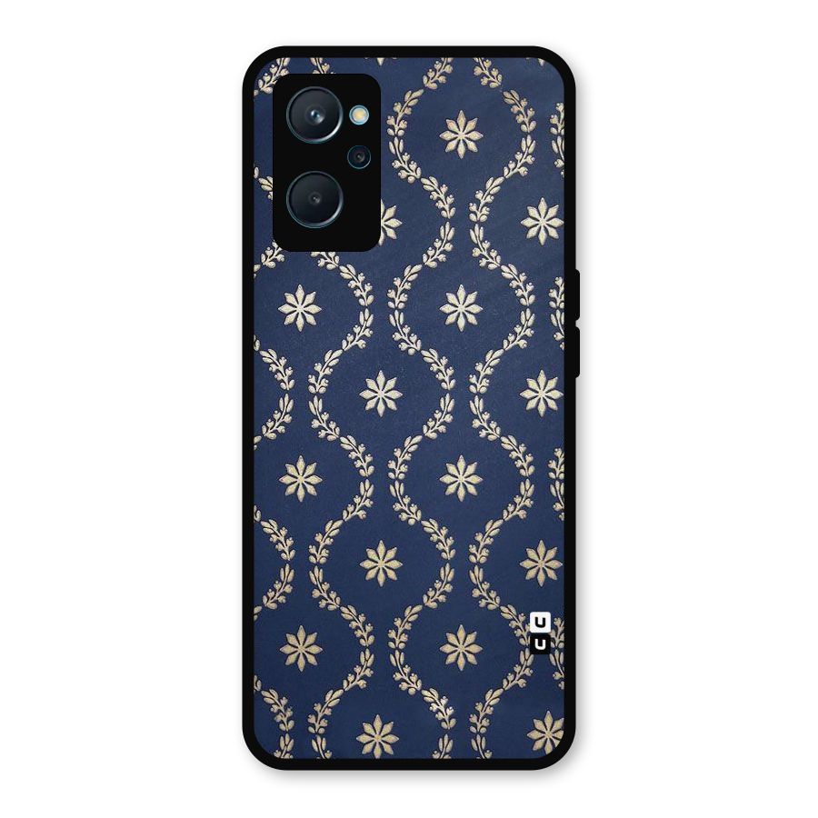 Gorgeous Gold Leaf Pattern Metal Back Case for Realme 9i