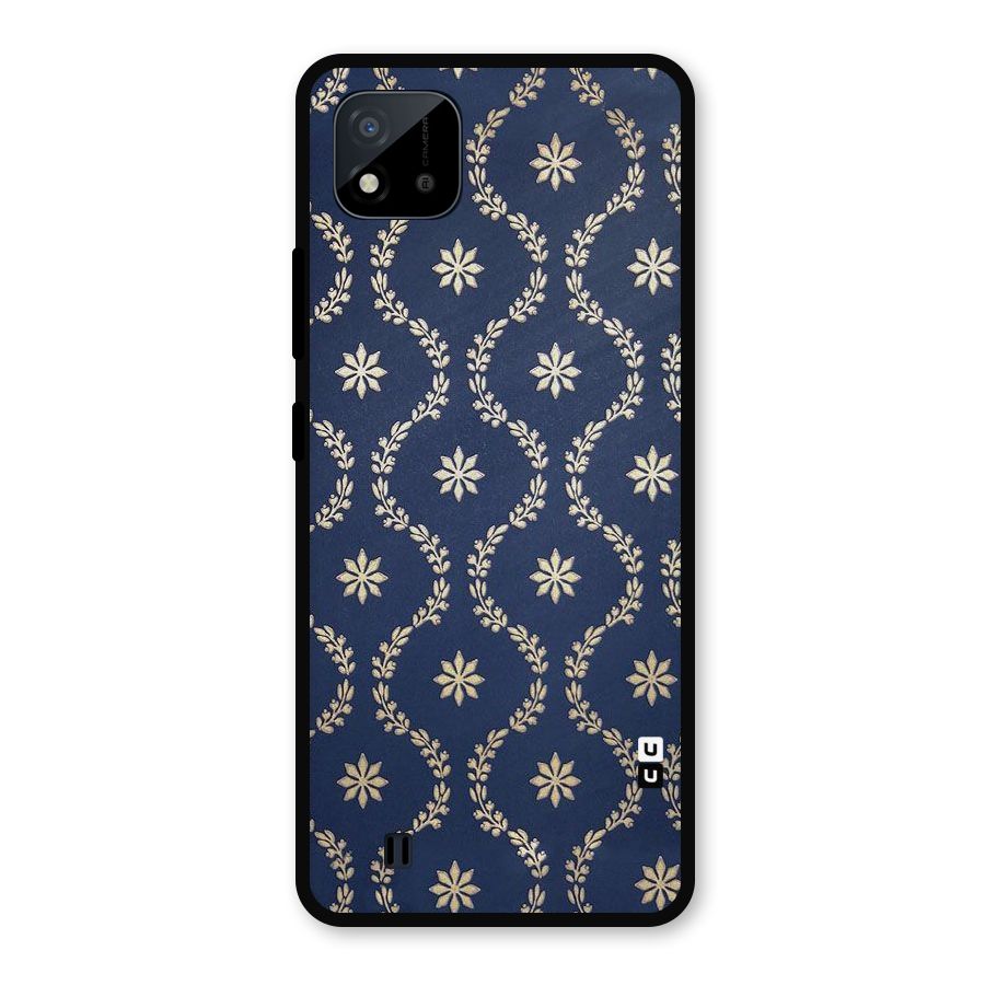Gorgeous Gold Leaf Pattern Metal Back Case for Realme C11 2021