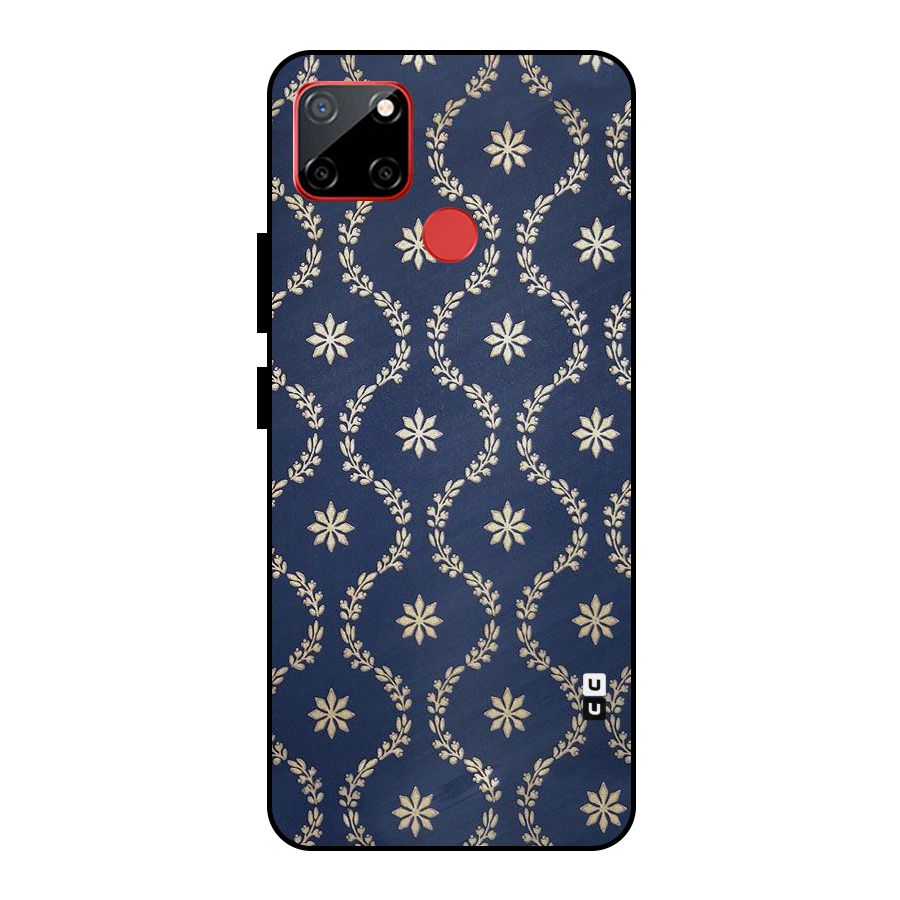 Gorgeous Gold Leaf Pattern Metal Back Case for Realme C12