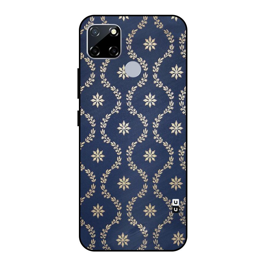 Gorgeous Gold Leaf Pattern Metal Back Case for Realme Narzo 20