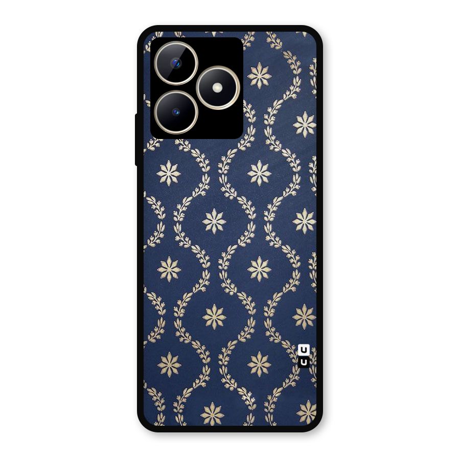 Gorgeous Gold Leaf Pattern Metal Back Case for Realme Narzo N53