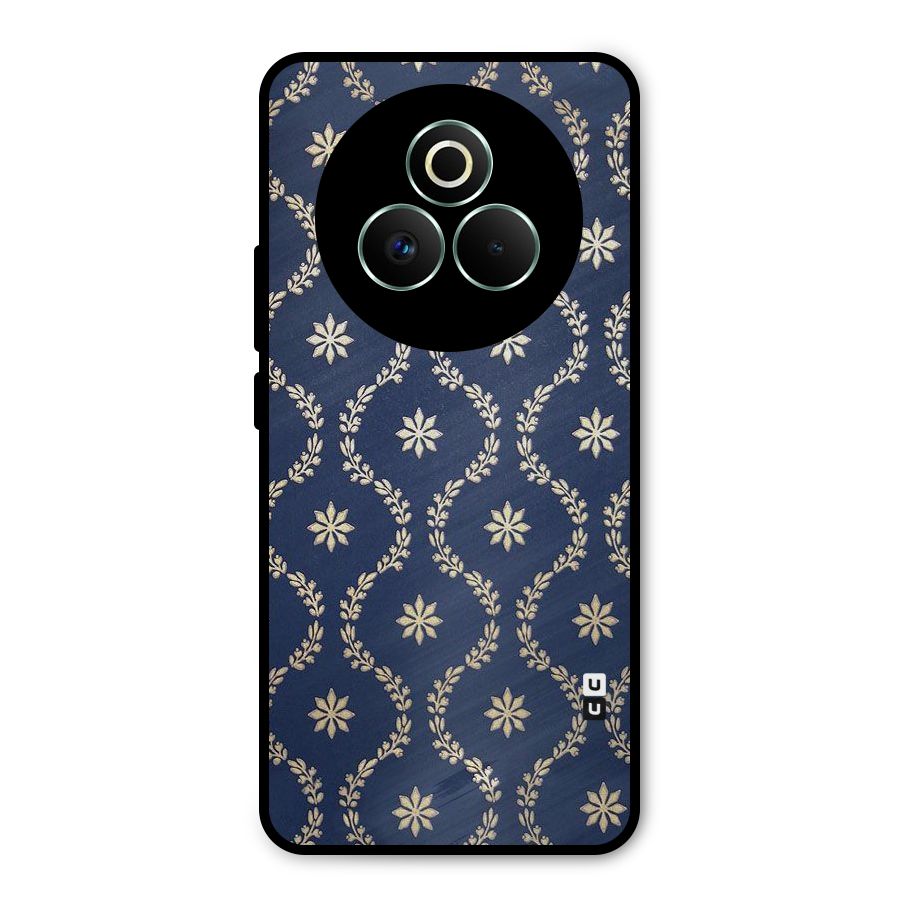 Gorgeous Gold Leaf Pattern Metal Back Case for Realme P3 Pro
