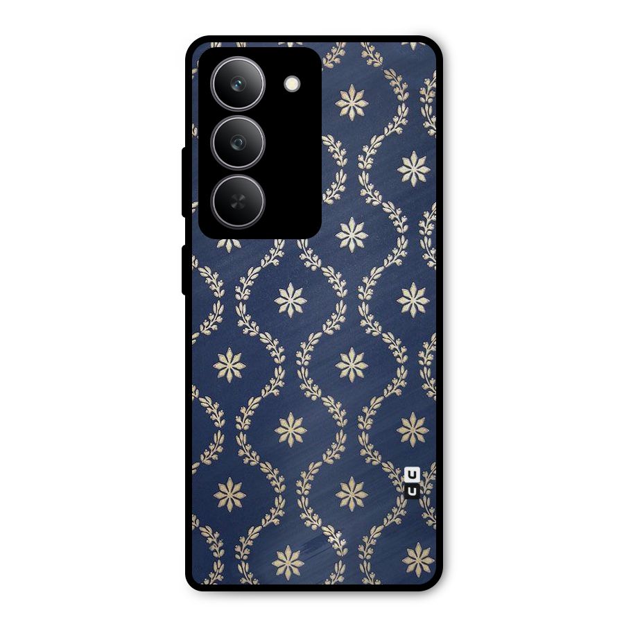 Gorgeous Gold Leaf Pattern Metal Back Case for Realme P3x