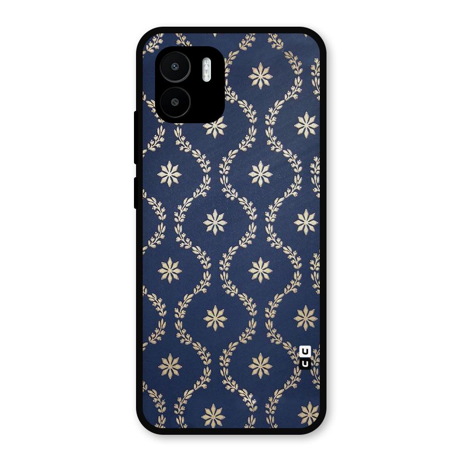 Gorgeous Gold Leaf Pattern Metal Back Case for Redmi A2