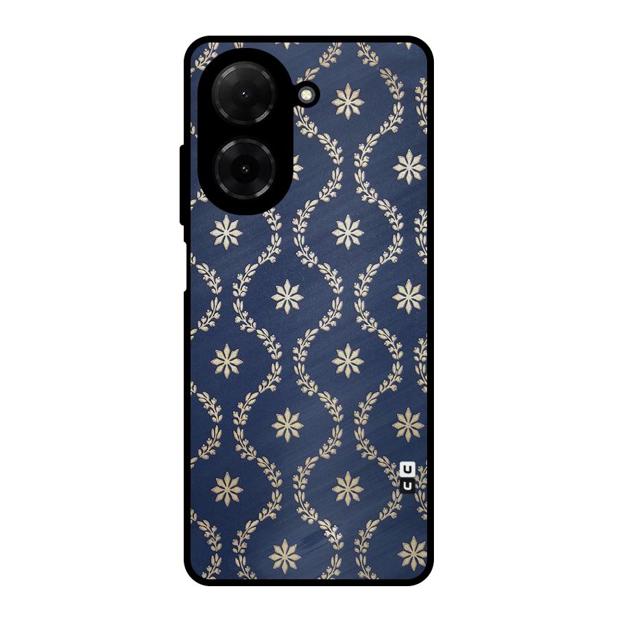 Gorgeous Gold Leaf Pattern Metal Back Case for Redmi A5 4G